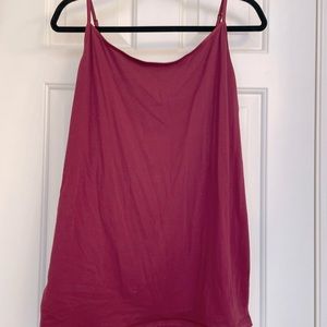 CAbi burgundy shell tank with adjustable straps